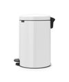 Pedaalemmer NewIcon 20L met metalen binnenemmer | Brabantia | Soft-close | Wit
