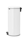 Pedaalemmer NewIcon 30L met metalen binnenemmer | Brabantia | Soft-close | Wit
