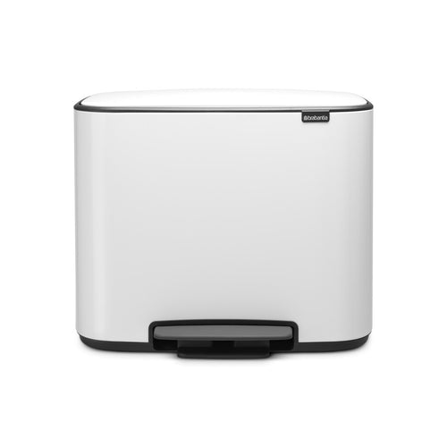 Bo Pedaalemmer 3x11L | Brabantia | Afvalscheiding | Soft-close | Wit afbeelding 1