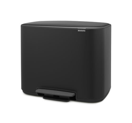 Bo Pedaalemmer 3x11L | Brabantia | Afvalscheiding | Soft-close | Mat Zwart afbeelding 1