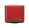 Bo Pedaalemmer 11+23L | Brabantia | Afvalscheiding | Soft-close | Rood