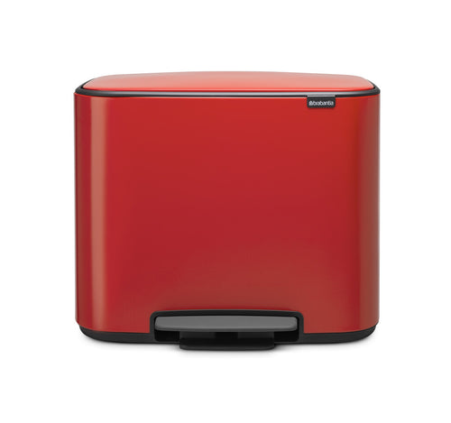 Bo Pedaalemmer 11+23L | Brabantia | Afvalscheiding | Soft-close | Rood afbeelding 1