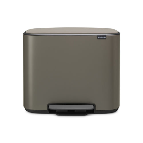 Bo Pedaalemmer 11+23L | Brabantia | Afvalscheiding | Soft-close | Platinum afbeelding 1