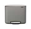 Bo Pedaalemmer 11+23L | Brabantia | Afvalscheiding | Soft-close | Mineral Concrete Grey
