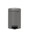 Pedaalemmer NewIcon 3L | Brabantia | Soft-close | Mineral Concrete Grey