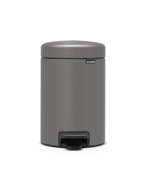 Pedaalemmer NewIcon 3L | Brabantia | Soft-close | Mineral Concrete Grey afbeelding 1