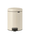 Pedaalemmer NewIcon 5L | Brabantiasoft | Soft-close | Soft Beige