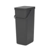 Afvalemmer Sort & Go 40L | Brabantia | Grijs