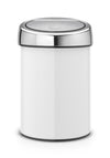Wandafvalemmertje Touch Bin 3L | Brabantia | Soft-close | Wit