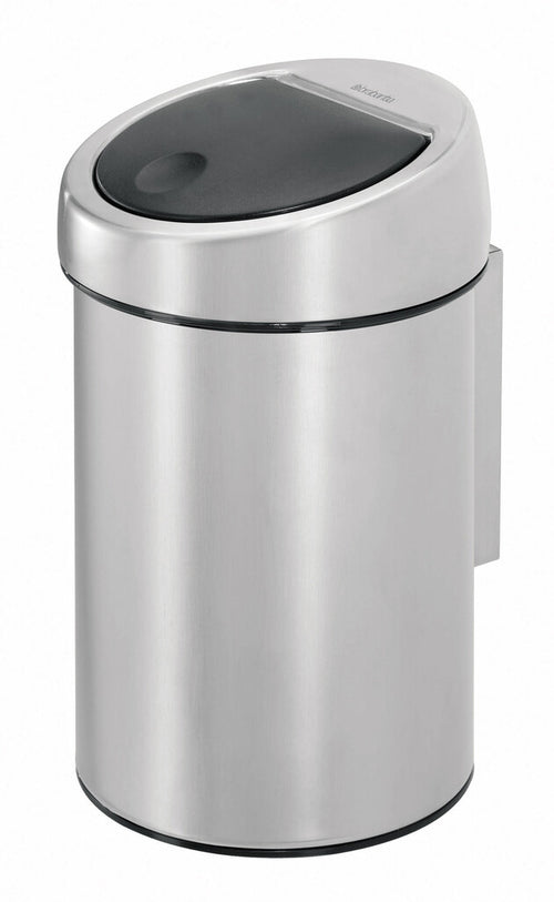 Wandafvalemmertje Touch Bin 3L | Brabantia | Soft-close | RVS afbeelding 1