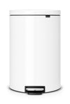 Pedaalemmer FlatBack+ 40L | Brabantia | Soft-close | Wit