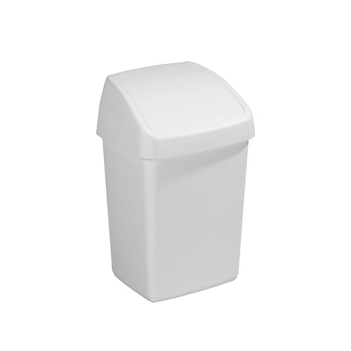 Afvalbak Delta swingdeksel 10L | Sunware | Wit afbeelding 1