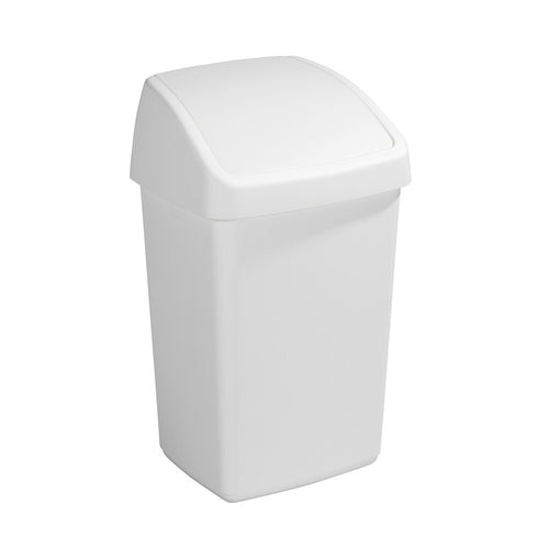 Afvalbak Delta swingdeksel 25L | Sunware | Wit afbeelding 1