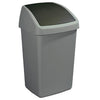 Afvalbak Delta swingdeksel 50L | Sunware  | Grijs/Zwart
