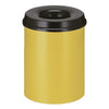 Vlamdovende papierbak 15L | V-Part  | Geel/Zwart