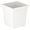 Vierkant tapse papierbak | Wit