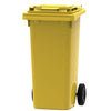 Mini-container 120L | Buitengebruik | Geel