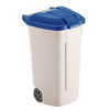 Mobiele container 110L  | Buitengebruik | Beige/Blauw