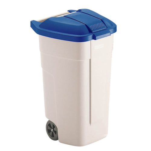Mobiele container 110L  | Buitengebruik | Beige/Blauw afbeelding 1