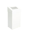 Afvalbak met pushklep 18L | DutchDesign | Wit