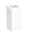 Afvalbak met pushklep 50L | DutchDesign | Wit