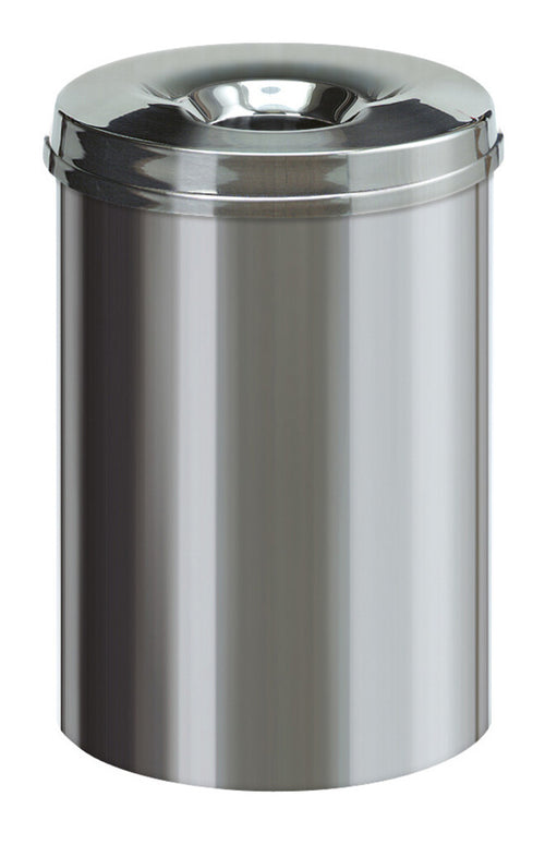 Vlamdovende papierbak 30L | V-Part | Rvs afbeelding 1