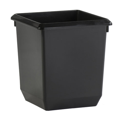 Vierkant tapse papierbak 21L | V-Part | Zwart afbeelding 1