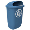 Afvalbak DIN-PK 50L | Buitengebruik | Blauw