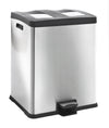 Rejoice recycling pedaalemmer 30+30L | EKO | Afvalscheiding | Soft-close | Mat Rvs
