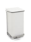 Industriële pedaalemmer 45L | V-Part | Soft-close | Wit