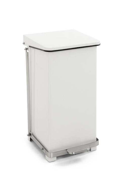 Industriële pedaalemmer 45L | V-Part | Soft-close | Wit afbeelding 1