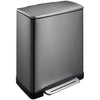 E-Cube recycling pedaalemmer 28+18L | EKO | Afvalscheiding | Soft-close | Zwart