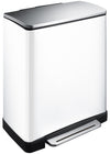 E-Cube recycling pedaalemmer 28+18L | EKO  | Afvalscheiding | Soft-close | Mat Rvs/Wit