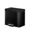 Essential 2 Recycler pedaalemmer 15+15L | EKO | Afvalscheiding | Soft-close | Zwart