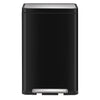 X-Cube pedaalemmer 30L | EKOglanzend | Soft-close | Mat Rvs/Zwart Glanzend