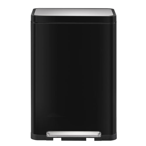 X-Cube pedaalemmer 45L | EKOglanzend | Soft-close | Mat Rvs/Zwart Glanzend afbeelding 1