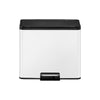 Essential 2 Recycler pedaalemmer 15+15L | EKO | Afvalscheiding | Soft-close | Wit