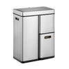 Mirage Plus Sensor Recycler 30+15+15L | EKO | Afvalscheiding | Soft-close | Sensor | Mat Rvs