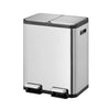 EcoCasa 1 pedaalemmer 30+30L | EKO | Afvalscheiding | Soft-close | Mat Rvs