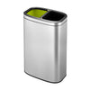 OLI-Cube Open Top Recycler Bin 20+20L | EKO | Mat Rvs