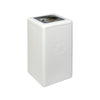 Circulaire Afvalbak Waste 65L | BrickBin  | Grijs/Wit