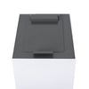 Top met klepdeksel voor modulaire afvalscheidingsunit 60L | V-Part | Soft-close | Donkergrijs