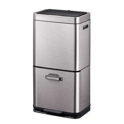 Himalaya Recycler Sensor Bin 35+25L | EKOmat | Afvalscheiding | Soft-close | Sensor | Grijs