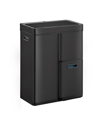 Mirage Plus Sensor Recycler 30+15+15L | EKO | Afvalscheiding | Soft-close | Sensor | Zwart