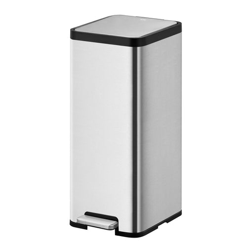 Ecomaid pedaalemmer 30L | EKOmat | Afvalscheiding | Soft-close | Grijs afbeelding 1