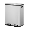 EcoCasa Recycler pedaalemmer 30+20L | EKO | Mat Rvs