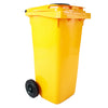 Container met rozet 120L | Buitengebruik | Afvalscheiding | Geel