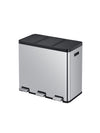 Essential 1 Recycler pedaalemmer 20+20+20L | EKO | Afvalscheiding | Soft-close | Mat Rvs
