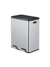 Essential 1 Recycler pedaalemmer 30+30L | EKO | Afvalscheiding | Soft-close | Mat Rvs