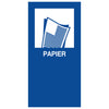 Magneetsticker Papier | Afvalscheiding | Blauw